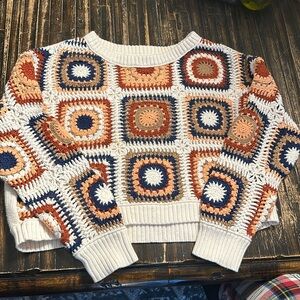 American eagle crochet sweater
